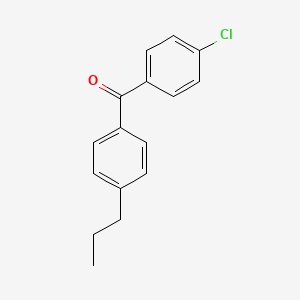 B1598116 4-Chloro-4'-n-propylbenzophenone CAS No. 64357-63-7