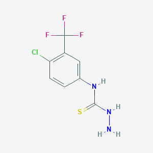 molecular formula C8H7ClF3N3S B1598117 N-(4-氯-3-(三氟甲基)苯基)肼硫代甲酰胺 CAS No. 38901-30-3