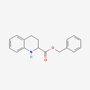 molecular formula C17H17NO2 B1598131 Benzyl 1,2,3,4-tetrahydroquinoline-2-carboxylate CAS No. 481001-67-6