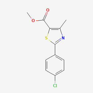 molecular formula C12H10ClNO2S B1598150 Methyl 2-(4-chlorophenyl)-4-methyl-1,3-thiazole-5-carboxylate CAS No. 337924-65-9