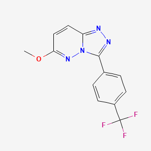 molecular formula C13H9F3N4O B1598158 6-甲氧基-3-[4-(三氟甲基)苯基][1,2,4]三唑并[4,3-b]哒嗪 CAS No. 289651-70-3