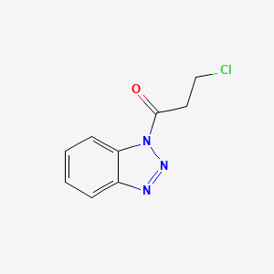molecular formula C9H8ClN3O B1598177 1-(3-氯丙酰基)-1H-苯并三唑 CAS No. 304660-39-7