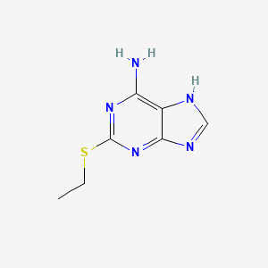 molecular formula C7H9N5S B1598183 2-乙基硫基-7H-嘌呤-6-胺 CAS No. 33436-90-7