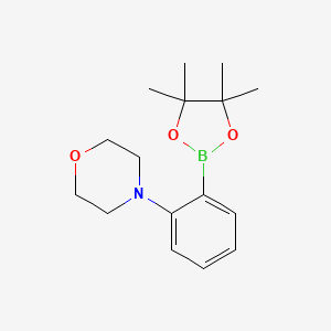 B1598200 4-(2-(4,4,5,5-Tetramethyl-1,3,2-dioxaborolan-2-yl)phenyl)morpholine CAS No. 1050505-83-3