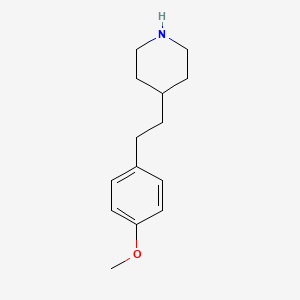 molecular formula C14H21NO B1598208 4-[2-(4-Methoxyphenyl)ethyl]piperidine CAS No. 654662-60-9