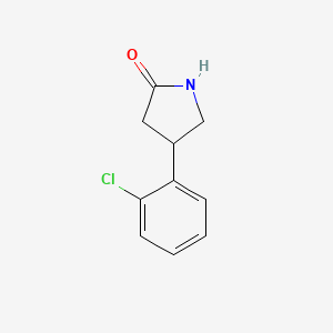 molecular formula C10H10ClNO B1598210 4-(2-氯苯基)吡咯烷-2-酮 CAS No. 28311-22-0