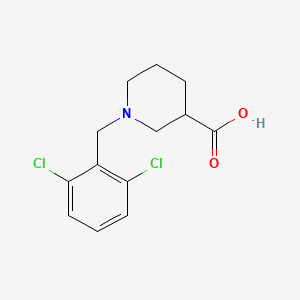 molecular formula C13H15Cl2NO2 B1598221 1-(2,6-Dichlorobenzyl)piperidine-3-carboxylic acid CAS No. 896051-74-4