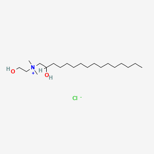 molecular formula C20H44ClNO2 B1598237 (2-Hydroxyethyl)(2-hydroxyhexadecyl)dimethylammonium chloride CAS No. 84643-53-8