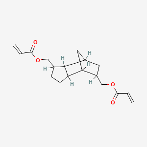 molecular formula C18H24O4 B1598242 Octahydro-1H-4,7-methanoindene-1,5-diyldimethanediyl bisprop-2-enoate CAS No. 42594-17-2