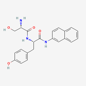 molecular formula C22H23N3O4 B1598270 L-seryl-L-tyrosine 2-naphthylamide CAS No. 24008-82-0