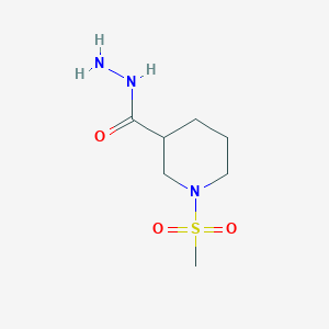 molecular formula C7H15N3O3S B1598281 1-(Methylsulfonyl)piperidine-3-carbohydrazide CAS No. 832741-28-3