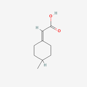 molecular formula C9H14O2 B1598287 2-(4-甲基环己亚甲基)乙酸 CAS No. 77842-31-0