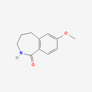 molecular formula C11H13NO2 B1598288 7-甲氧基-2,3,4,5-四氢-1H-苯并[C]吖啶-1-酮 CAS No. 3648-86-0