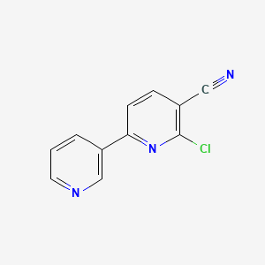 molecular formula C11H6ClN3 B1598306 6-氯-[2,3']联吡啶-5-腈 CAS No. 63219-04-5