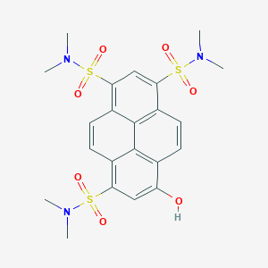 molecular formula C22H25N3O7S3 B1598307 8-羟基-N,N,N',N',N'',N''-六甲基芘-1,3,6-三磺酰胺 CAS No. 127044-59-1