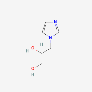 molecular formula C6H10N2O2 B1598319 3-(1H-咪唑-1-基)丙烷-1,2-二醇 CAS No. 34793-28-7