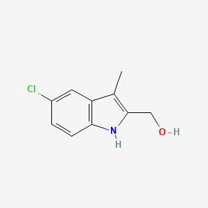 molecular formula C10H10ClNO B1598343 (5-氯-3-甲基-1H-吲哚-2-基)甲醇 CAS No. 77373-72-9