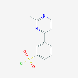 molecular formula C11H9ClN2O2S B1598359 3-(2-甲基嘧啶-4-基)苯-1-磺酰氯 CAS No. 465514-07-2