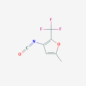 molecular formula C7H4F3NO2 B1598360 3-异氰酸根-5-甲基-2-(三氟甲基)呋喃 CAS No. 306935-03-5