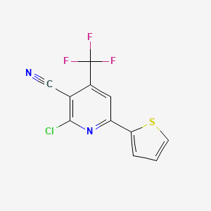 B1598361 2-Chloro-6-(2-thienyl)-4-(trifluoromethyl)nicotinonitrile CAS No. 286430-58-8