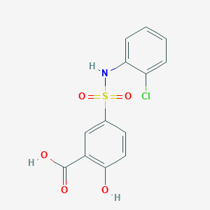 molecular formula C13H10ClNO5S B1598363 5-[(2-氯苯基)磺酰氨基]-2-羟基苯甲酸 CAS No. 62547-09-5