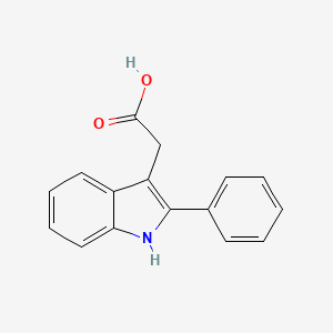 molecular formula C16H13NO2 B1598366 2-(2-苯基-1H-吲哚-3-基)乙酸 CAS No. 4662-03-7