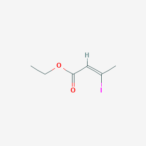 molecular formula C6H9IO2 B1598368 （Z）-3-碘-2-丁烯酸乙酯 CAS No. 34450-62-9