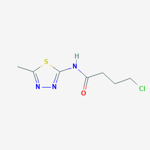 B1598369 4-chloro-N-(5-methyl-1,3,4-thiadiazol-2-yl)butanamide CAS No. 392244-44-9