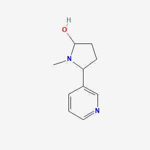 B1598378 1-Methyl-5-(3-pyridyl)-2-pyrrolidinol CAS No. 25110-79-6