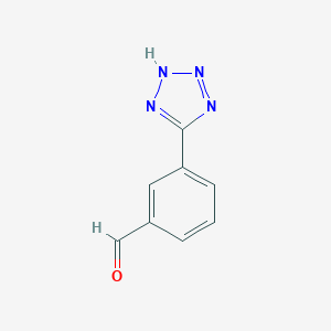 molecular formula C8H6N4O B159841 3-(2H-tetrazol-5-yl)benzaldehyde CAS No. 136689-94-6