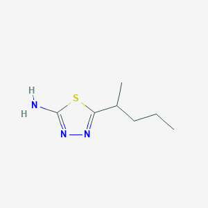 molecular formula C7H13N3S B1598428 5-(1-甲基丁基)-1,3,4-噻二唑-2-胺 CAS No. 72836-32-9