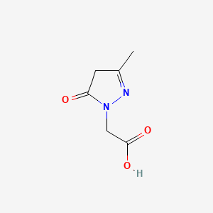 molecular formula C6H8N2O3 B1598433 4,5-Dihydro-3-methyl-5-oxo-1H-pyrazole-1-acetic acid CAS No. 30979-39-6