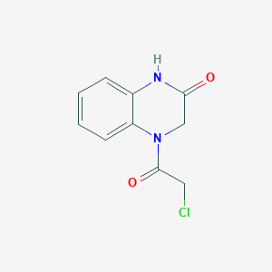 B1598456 4-(2-Chloro-acetyl)-3,4-dihydro-1H-quinoxalin-2-one CAS No. 436088-67-4