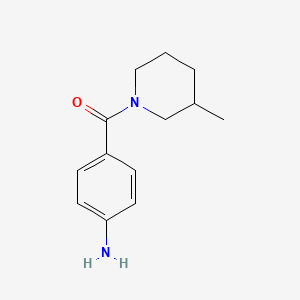 molecular formula C13H18N2O B1598461 (4-氨基苯基)(3-甲基哌啶-1-基)甲酮 CAS No. 79868-21-6