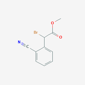 molecular formula C10H8BrNO2 B1598477 Methyl 2-bromo-2-(2-cyanophenyl)acetate CAS No. 885953-43-5