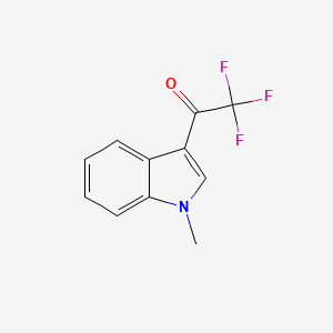molecular formula C11H8F3NO B1598481 1-Methyl-3-(trifluoroacetyl)-1H-indole CAS No. 318-54-7