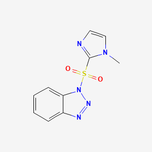 molecular formula C10H9N5O2S B1598494 1-[(1-甲基-1H-咪唑-2-基)磺酰基]-1H-苯并三唑 CAS No. 678173-46-1