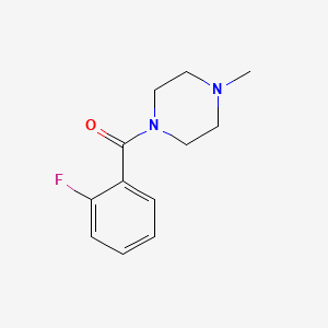 molecular formula C12H15FN2O B1598516 (2-Fluorophenyl)(4-methylpiperazin-1-yl)methanone CAS No. 20929-25-3