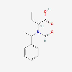 molecular formula C13H17NO3 B1598546 (R)-N-甲酰基-N-(1-苯乙基)甘氨酸乙酯 CAS No. 66514-85-0