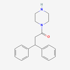 molecular formula C19H22N2O B1598551 3,3-Diphenyl-1-(piperazin-1-yl)propan-1-one CAS No. 88372-34-3