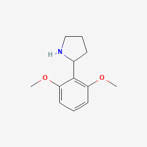 molecular formula C12H17NO2 B1598582 2-(2,6-Dimethoxyphenyl)pyrrolidine CAS No. 383127-42-2