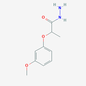 molecular formula C10H14N2O3 B1598588 2-(3-Methoxyphenoxy)propanohydrazide CAS No. 588678-30-2