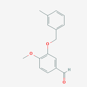 molecular formula C16H16O3 B1598593 4-甲氧基-3-[(3-甲基苄氧基)苯甲醛 CAS No. 667412-91-1