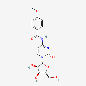 B1598595 N-(1-((2R,3R,4S,5R)-3,4-Dihydroxy-5-(hydroxymethyl)tetrahydrofuran-2-yl)-2-oxo-1,2-dihydropyrimidin-4-yl)-4-methoxybenzamide CAS No. 28225-17-4