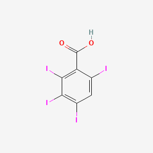 molecular formula C7H2I4O2 B1598626 苯甲酸，2,3,4,6-四碘- CAS No. 71463-71-3