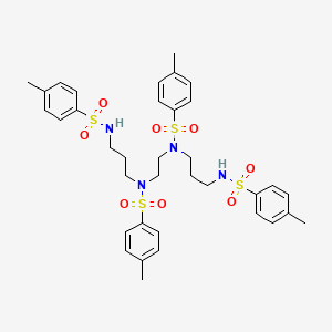 molecular formula C36H46N4O8S4 B1598627 4-methyl-N-[3-[(4-methylphenyl)sulfonyl-[2-[(4-methylphenyl)sulfonyl-[3-[(4-methylphenyl)sulfonylamino]propyl]amino]ethyl]amino]propyl]benzenesulfonamide CAS No. 74676-47-4