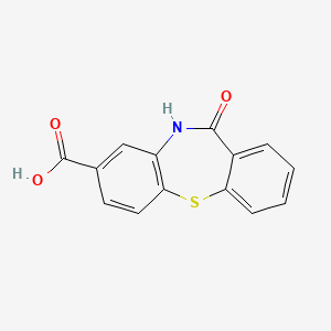 molecular formula C15H11NO3S B1598646 11-Oxo-10,11-dihydrodibenzo[B,F][1,4]thiazepine-8-carboxylic acid CAS No. 440627-14-5