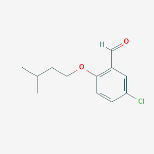 molecular formula C12H15ClO2 B1598652 5-Chloro-2-(3-methylbutoxy)benzaldehyde CAS No. 81995-29-1
