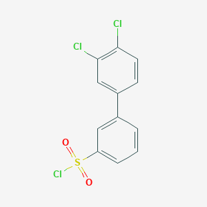 molecular formula C12H7Cl3O2S B1598659 3-(3,4-dichlorophenyl)benzenesulfonyl Chloride CAS No. 731779-90-1