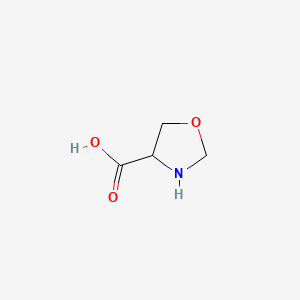 molecular formula C4H7NO3 B1598665 1,3-噁唑烷-4-羧酸 CAS No. 306274-78-2
